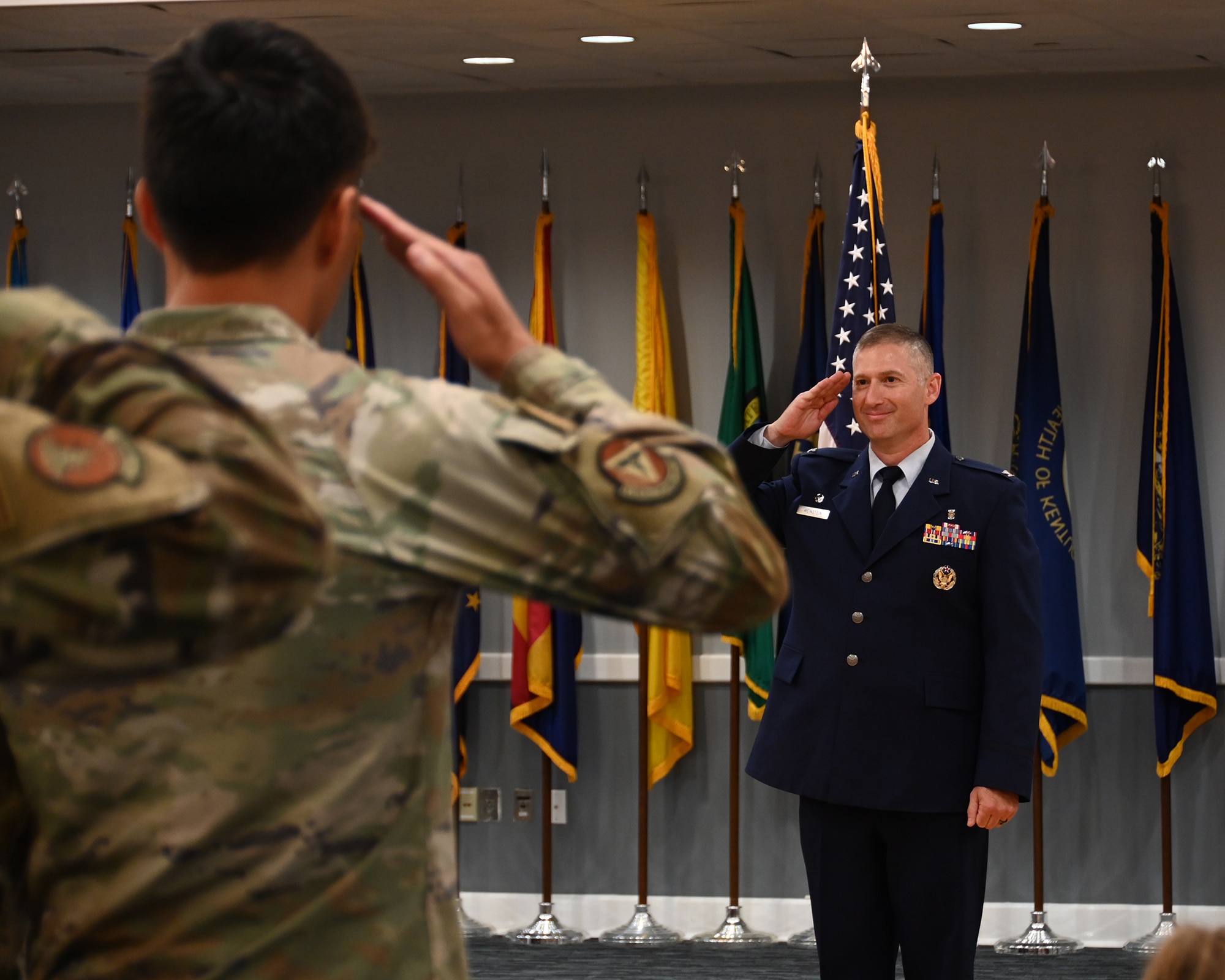 Col. Weinstein salutes 14th Medical Group.
