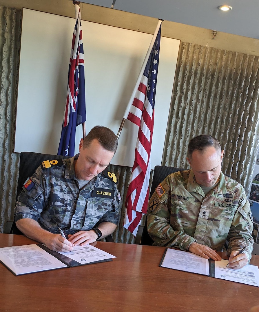 8th TSC and ADF Joint Logistics Command sign milestone agreement > U.S ...