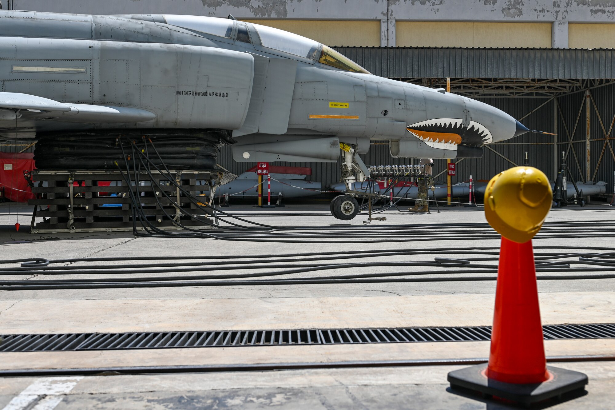 Turkish F-4 shown on the flightline