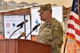 U.S. Army Corps of Engineers, Europe District Commander Col. Dan Kent gives remarks during a ceremony celebrating construction starting on the new National Emergency Operations Center being built in Lomé, Togo June 26, 2024. Togolese and U.S. officials joined to celebrate the project, which is funded through the U.S. Africa Command’s Humanitarian Assistance program with the U.S. Army Corps of Engineers managing the construction project. (U.S. Army photo by Chris Gardner)