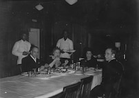 Wardroom aboard USS SEA CLOUD, circa 1944