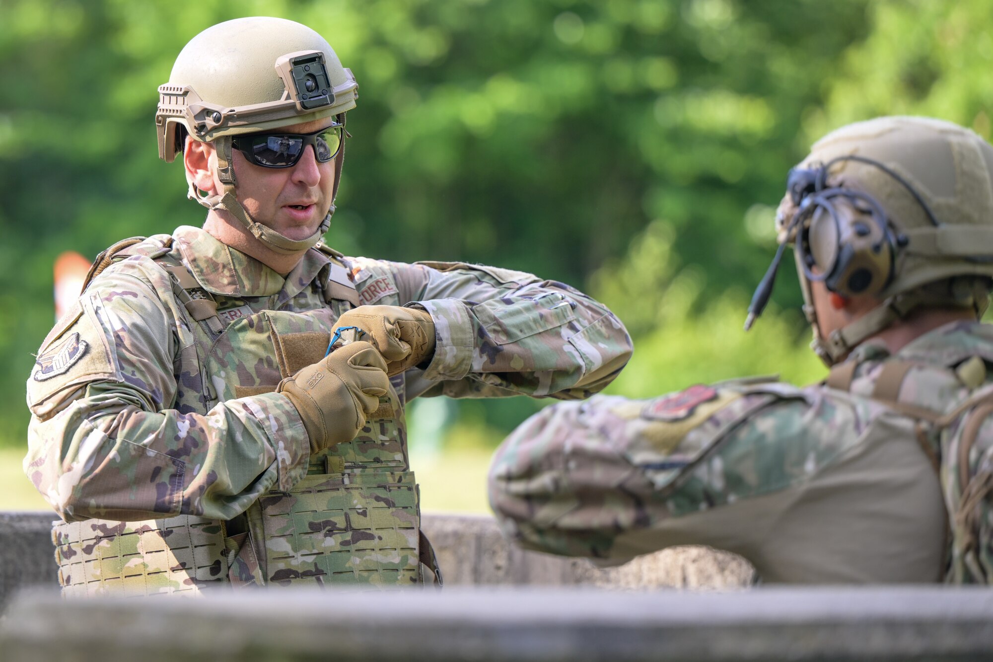 Members of Youngstown Air Reserve Station's 910th Airlift Wing, the Ohio Army National Guard and the U.S. Marine Corps Reserve participated in grenade training and familiarization facilitated by Integrated Defense Leadership Course cadre members.