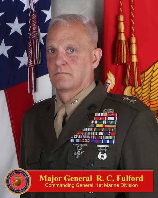 Major General Robert C. Fulford > 1st Marine Division > Biography