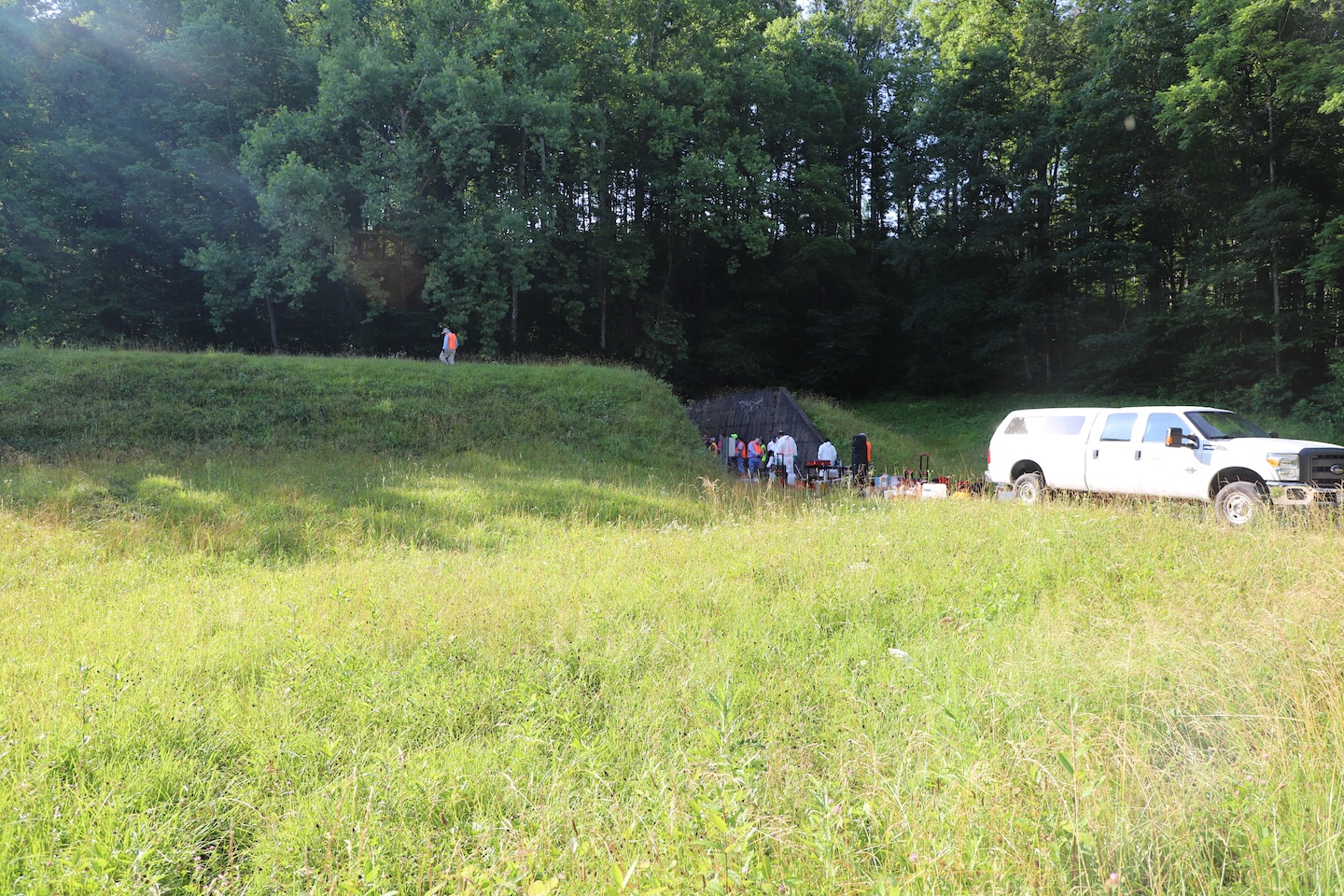 ERDC-CERL, USDA Forest Products Laboratory and Joint Munitions Command teams preparing to begin field work studies in Earth Covered Magazines (ECMs) at Crane Army Ammunition Activity