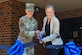 U.S. Air Force Lt. Col. Marie Harnly, 316th Civil Engineer Squadron commander, left, and Stephanie Frizzo, 316th Civil Engineer Squadron deputy commander, cut a ribbon for the grand opening of the Military Housing Office's new location at Joint Base Andrews, Md., June 21, 2024. The new location aimed to clarify the distinction between Liberty Park at Andrews and the MHO as different entities offering separate services. (U.S. Air Force photo by Airman 1st Class Gianluca Ciccopiedi)
