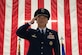 U.S. Air Force Col. Jun S. Oh, renders his first salute as the new 316th Wing and installation commander during a change of command ceremony at Joint Base Andrews, Md., July 2, 2024. Oh previously served as the 374th Operations Group commander at Yokota Air Base, Japan. (U.S. Air Force photo by Airman 1st Class Daniel Walderbach)