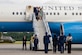 U.S. President Joe Biden and his family disembark Air Force One at Joint Base McGuire-Dix-Lakehurst, N.J., June 29, 2024. The president and his family were greeted by U.S. Air Force Col. Anthony Smith, Joint Base McGuire-Dix-Lakehurst commander and 87th Air Base Wing commander; and his spouse Denise Smith (left); Col. William Soto, 305th Air Mobility Wing deputy commander, and his spouse Brittany Soto (right). (U.S. Air Force photo by Rochelle Naus)