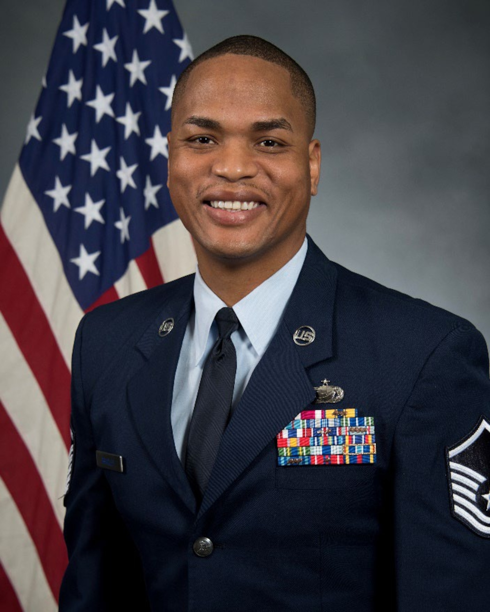 Official photo of U.S. Air Force Master Sgt. Ollie Bradley, senior enlisted leader of the Jeanne M. Holm Center for Officer Accessions and Citizen Development staff, July 2, 2024. (Courtesy photo)