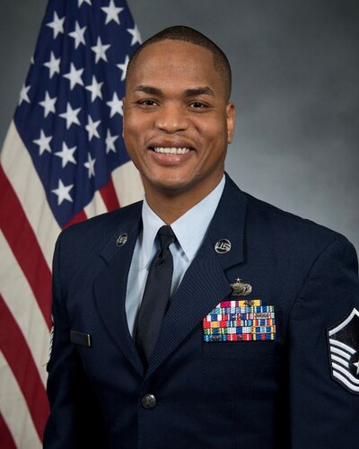 Official photo of U.S. Air Force Master Sgt. Ollie Bradley, senior enlisted leader of the Jeanne M. Holm Center for Officer Accessions and Citizen Development staff, July 2, 2024. (Courtesy photo)