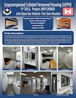 Visual overview of the new Unaccompanied Enlisted Personnel Housing facility presented during the ribbon cutting ceremony June 27, 2024, at Joint Base San Antonio-Fort Sam Houston, Texas. (U.S. Air Force courtesy graphic)