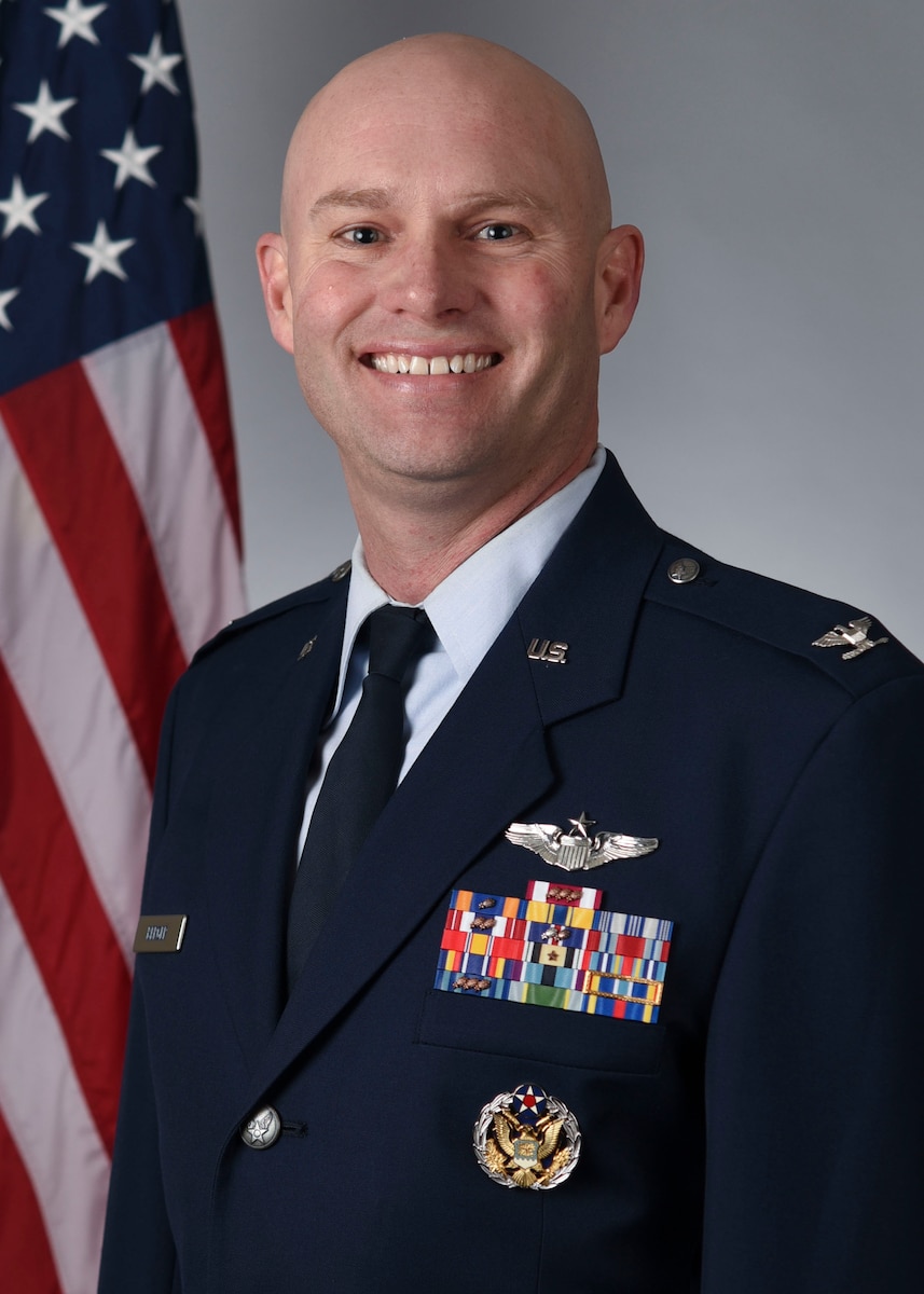 This is the official photo of Col. John Berger, 62d Airlift Wing deputy commander.