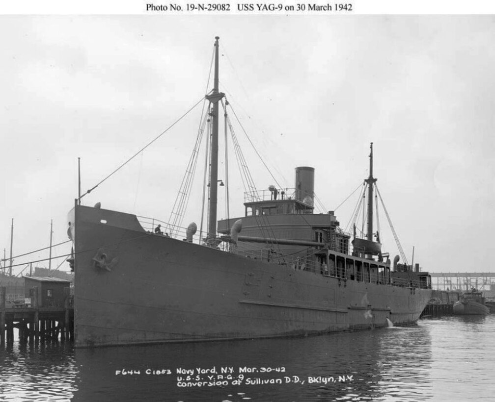 U.S. Coast Guard Cutter MUSKEGET on March 30, 1942 (Image credit: U.S. Navy)