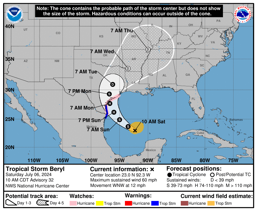 Coast Guard urges preparedness ahead of Tropical Storm Beryl > United