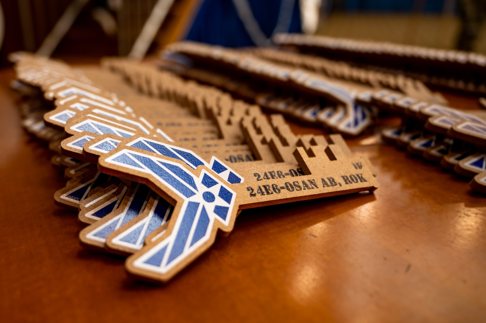 A memento sits on a table during a technical sergeant release party at Osan Air Base, Republic of Korea, July 3, 2024. The primary responsibilities of a technical sergeant include training, development, operational oversight and providing technical expertise. (U.S. Air Force photo by Senior Airman Brittany Russell)