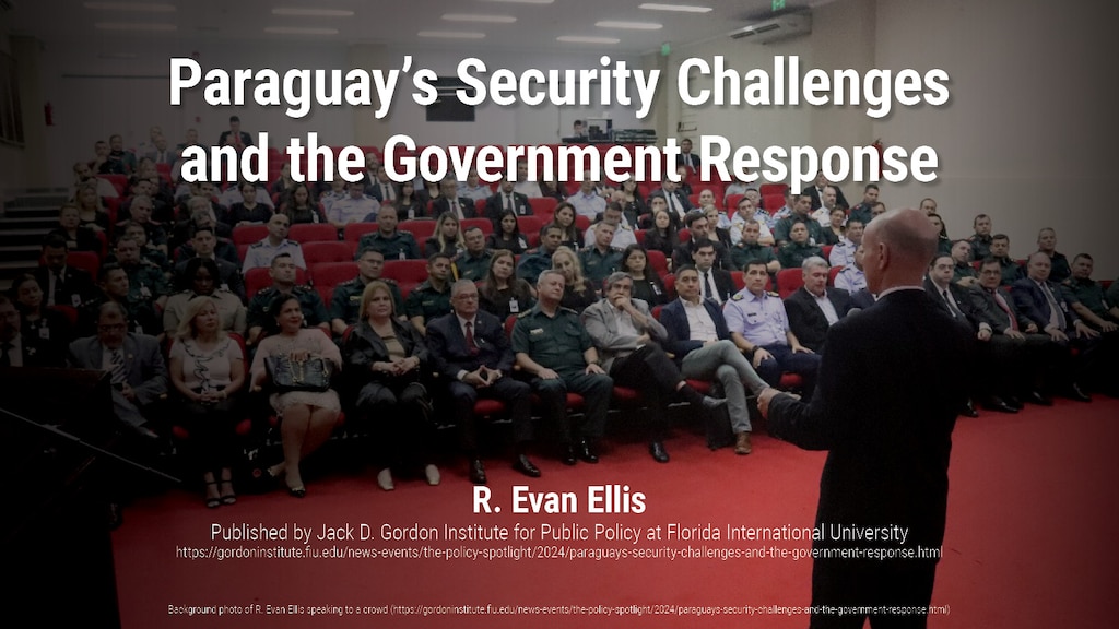 Slide for Paraguay’s Security Challenges and the Government Response