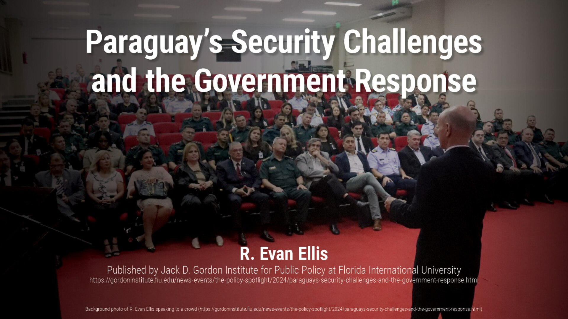 Slide for Paraguay’s Security Challenges and the Government Response