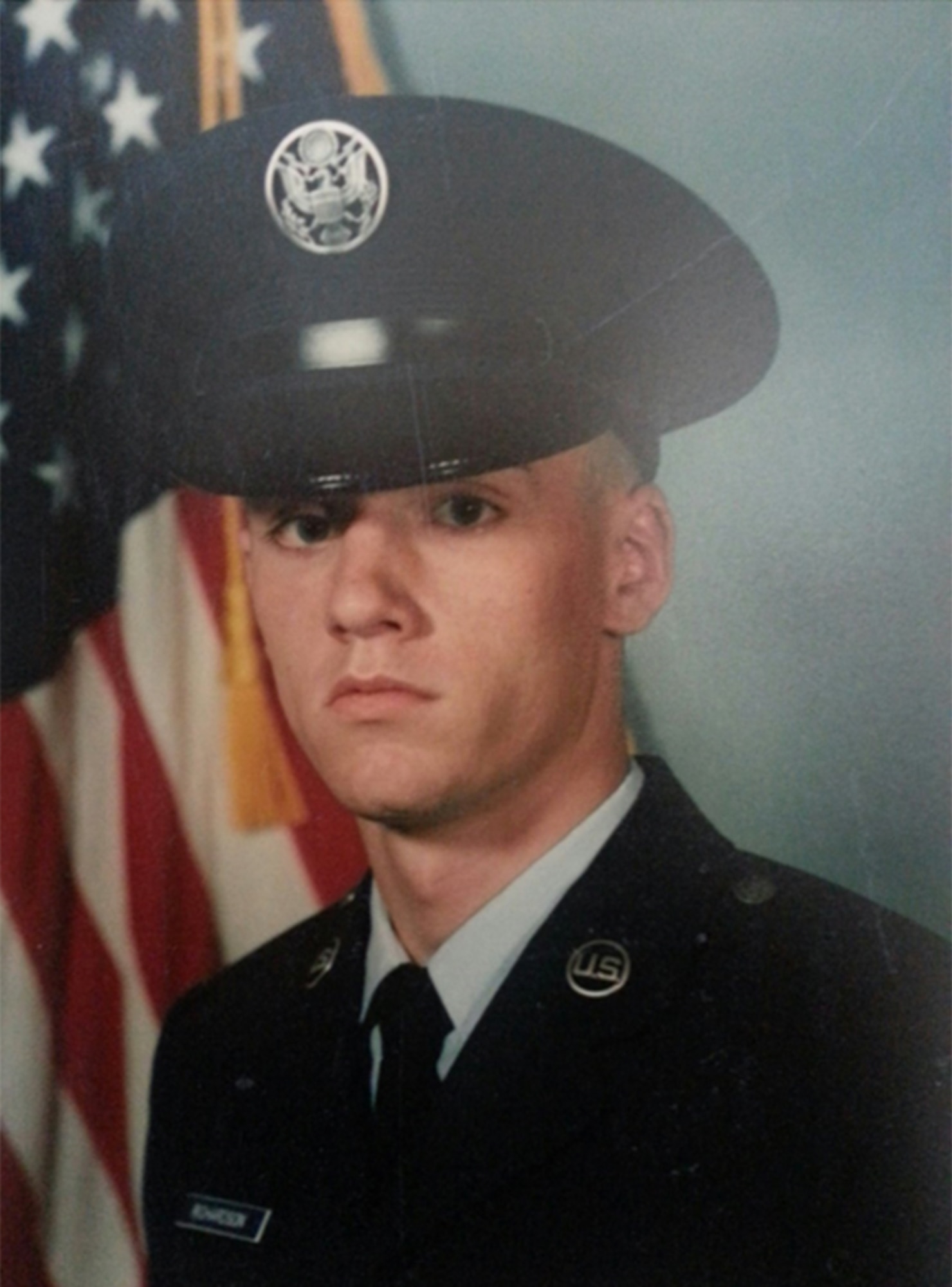 Official portrait of U.S. Air Force Lt. Col. David Richardson, commander of Air Force ROTC Detachment 025 at Arizona State University, during his time as an enlisted member. During his enlisted years, he was assigned to a variety of positions, including law enforcement, desk sergeant and flight chief. (Courtesy photo)