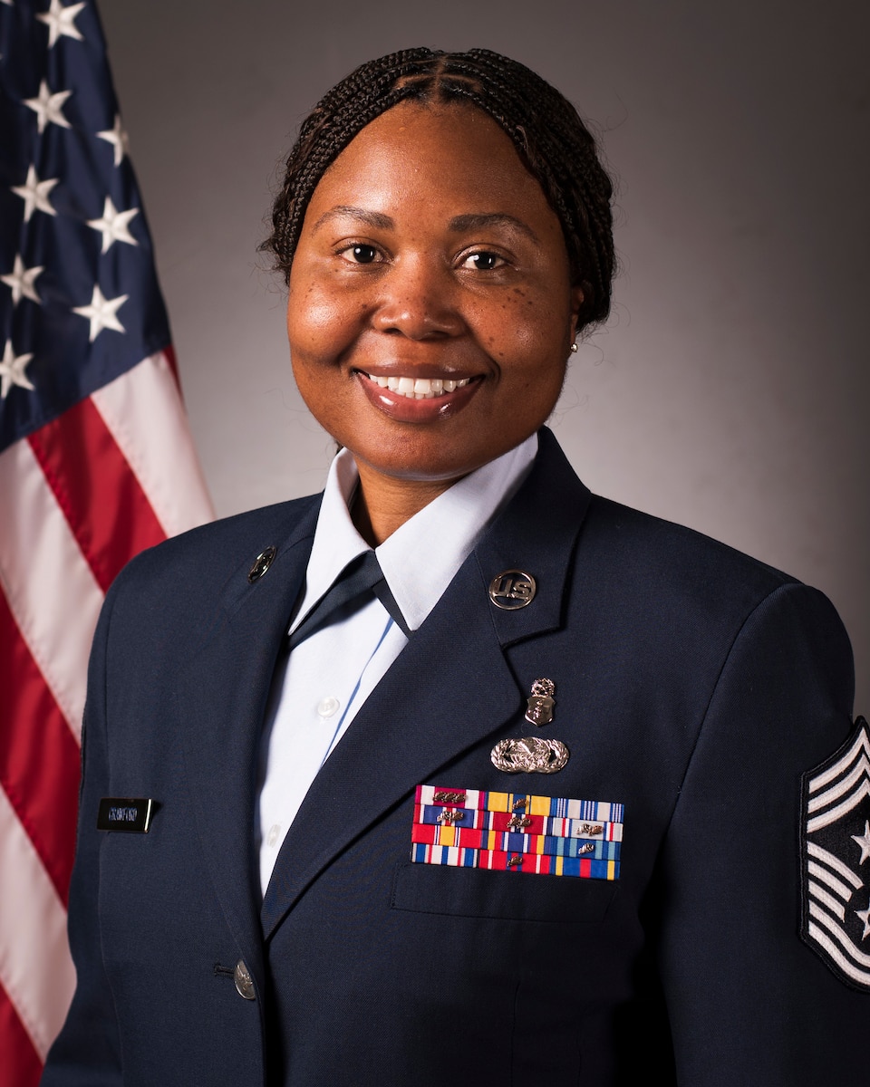 Official photo of Chief Master Sgt. MARKIESHA C. CRAWFORD
