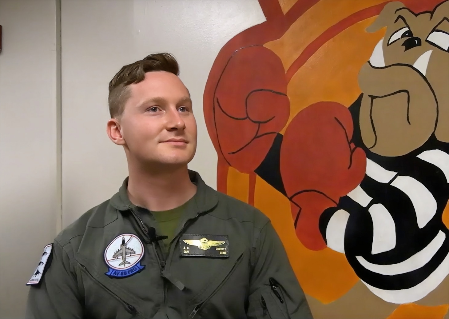 Capt. Joshua Corbett completed the final training flight at the FRD in order to receive the 7509 MOS, which is reserved for AV-8B Harrier II qualified pilots.