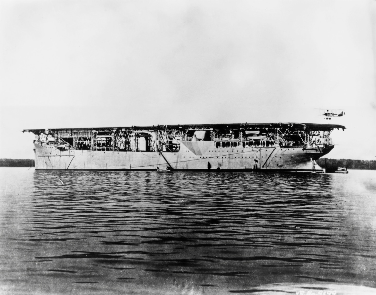 USS Langley (CV-1), originally built as the collier USS Jupiter (AC-3), served mainly as a training ship for all carriers, their aircraft and aircrews that were to come after