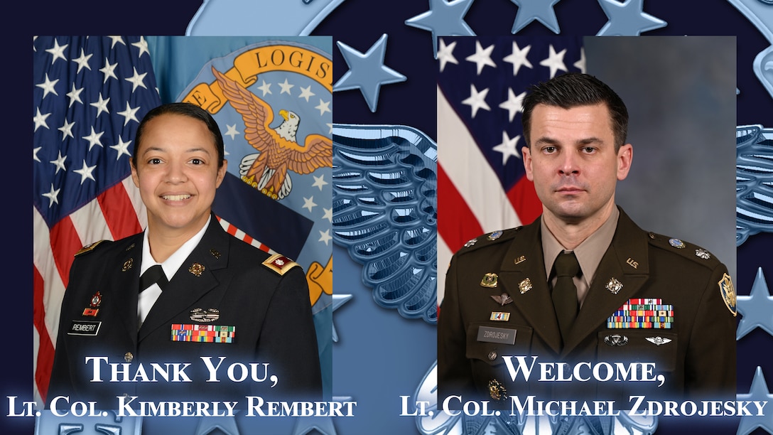 Two US Army military officers in uniform