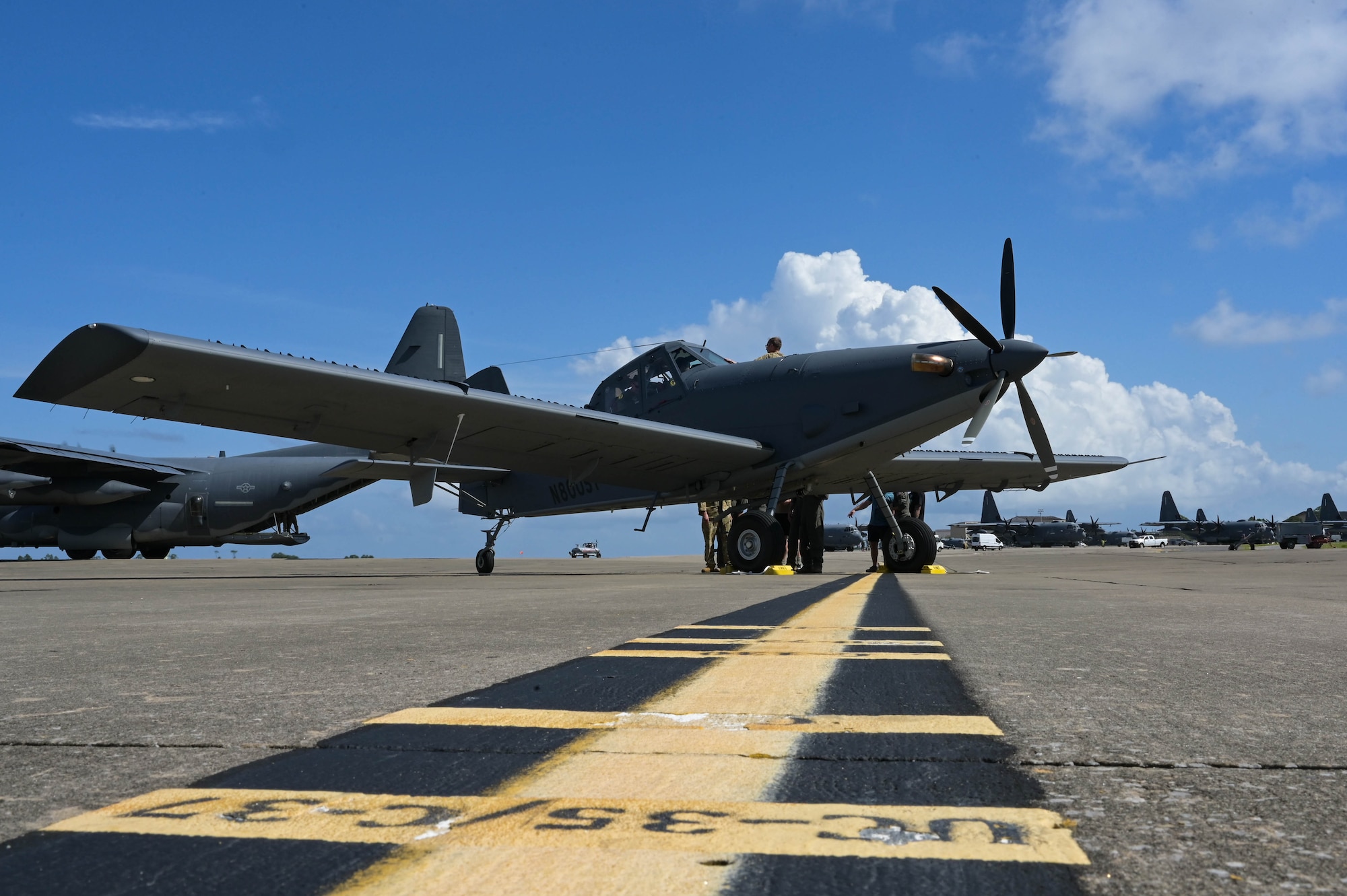 Air Force Special Operations Command received two AT-802U trainer aircraft at Hurlburt Field, Florida on June 28, 2024. These aircraft will be used to train test pilots and initial cadre in a representative tail wheel aircraft in preparation for the missionized Armed Overwatch (OA-1K) variant.