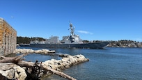 The future USS John Basilone (DDG 122) was delivered to the U.S. Navy, July 8.