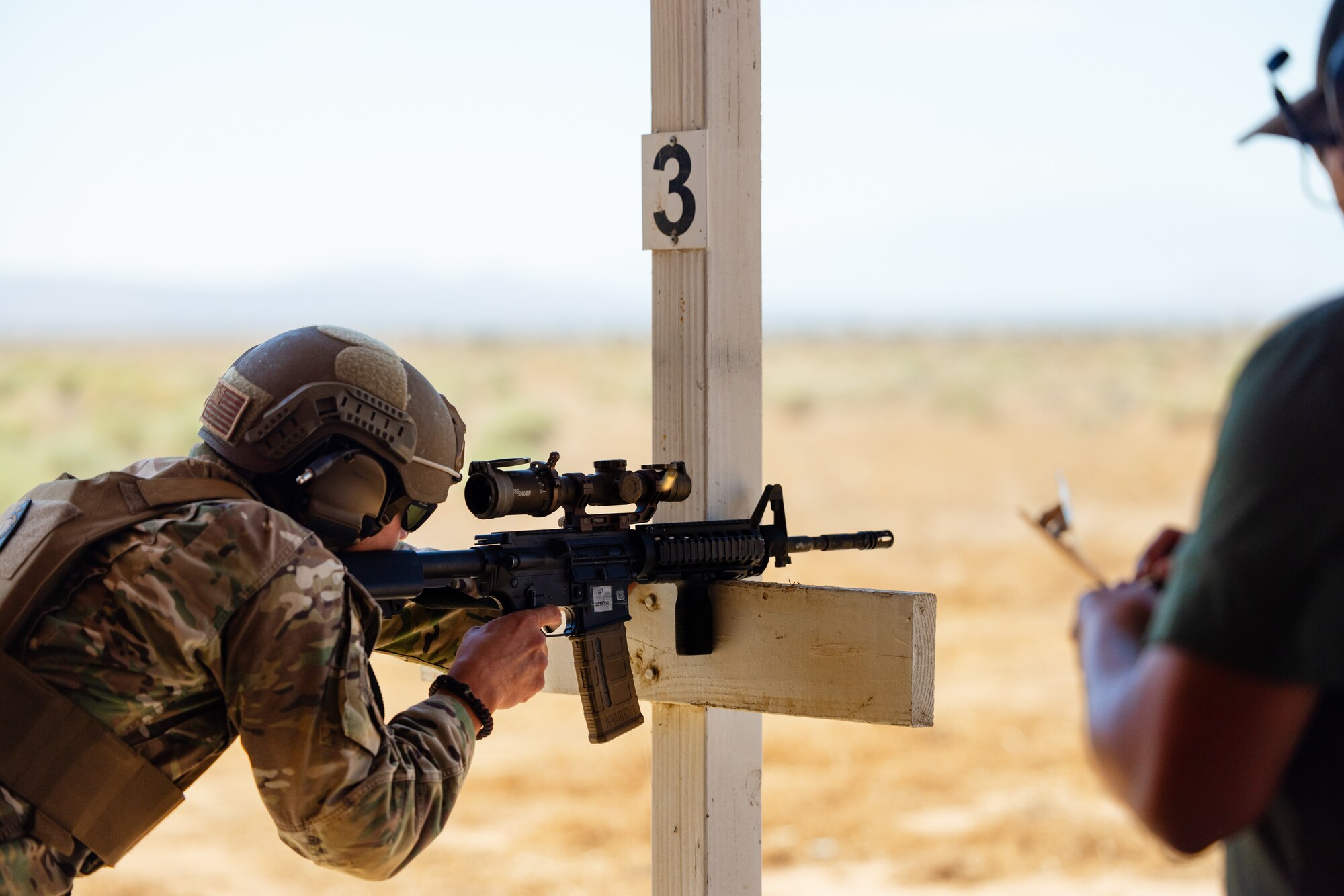 The 412th Security Forces Squadron united 32 members from eight different teams, each member hailing from various internal sections or flights, to form one large cohesive team for the unit’s first-ever Advanced Combat Skills Test, on Edwards Air Force Base, California, June 24-28.