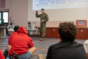Image of colonel speaking