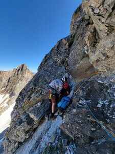 The Idaho Army National Guard’s State Aviation Group assisted the Custer County Search and Rescue with the rescue of an injured hiker July 6, 2024, on Thompson Peak of the Sawtooth Range outside Stanley, Idaho.