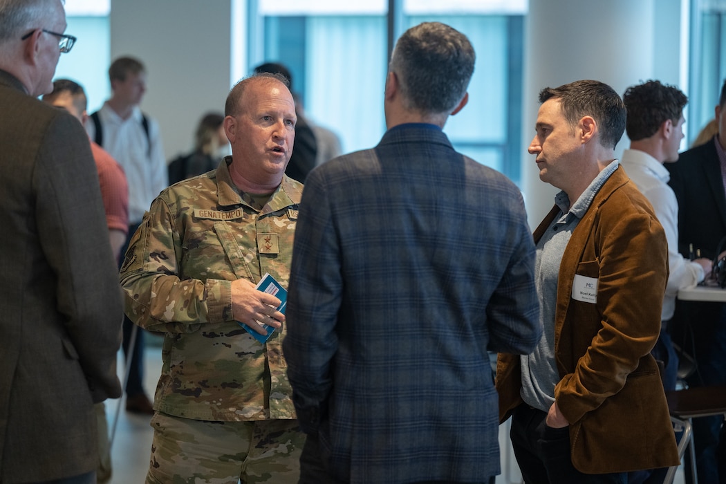 Maj. Gen. Genatempo mingles at MassChallenge event