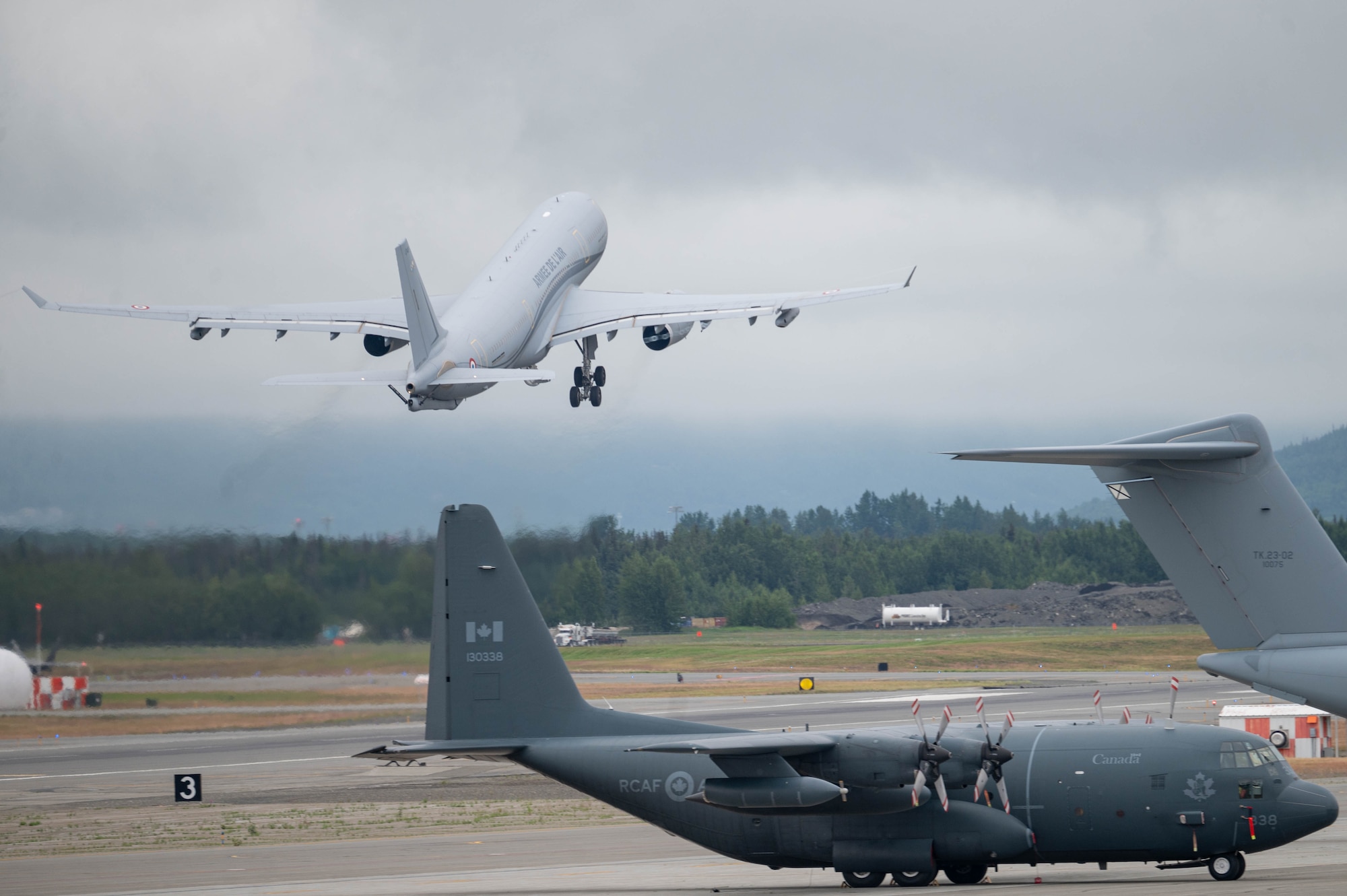 French Air and Space Force A330 taking off