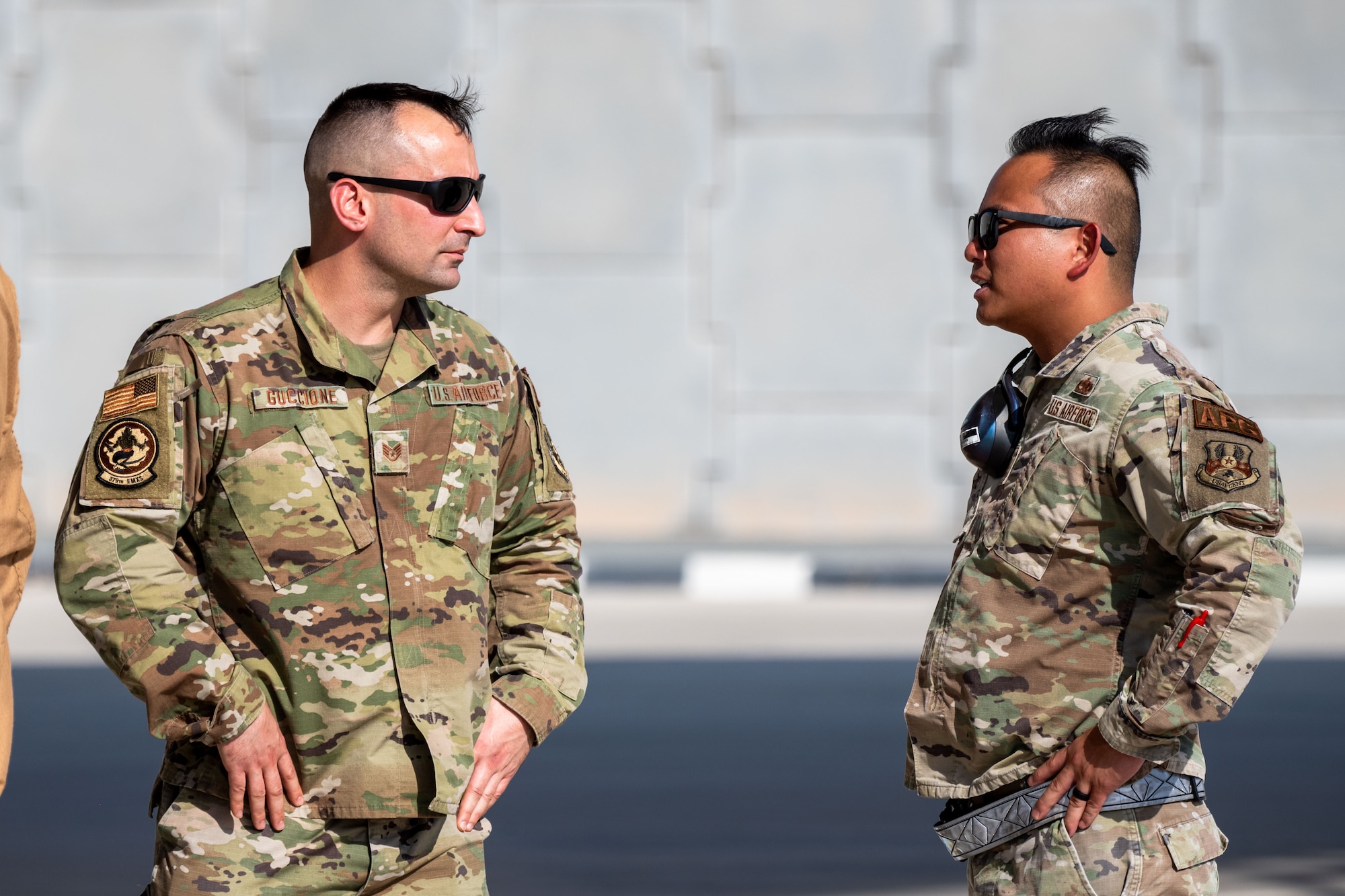 Gucionne supported this year’s IPJ as a liaison between the 379th Air Expeditionary Wing and transient ITAF. Guiccone is originally from Sicily, bringing a familiar culture and language to better support ITAF personnel on their journey to the Indo-Pacific AOR. (U.S. Air Force photo)