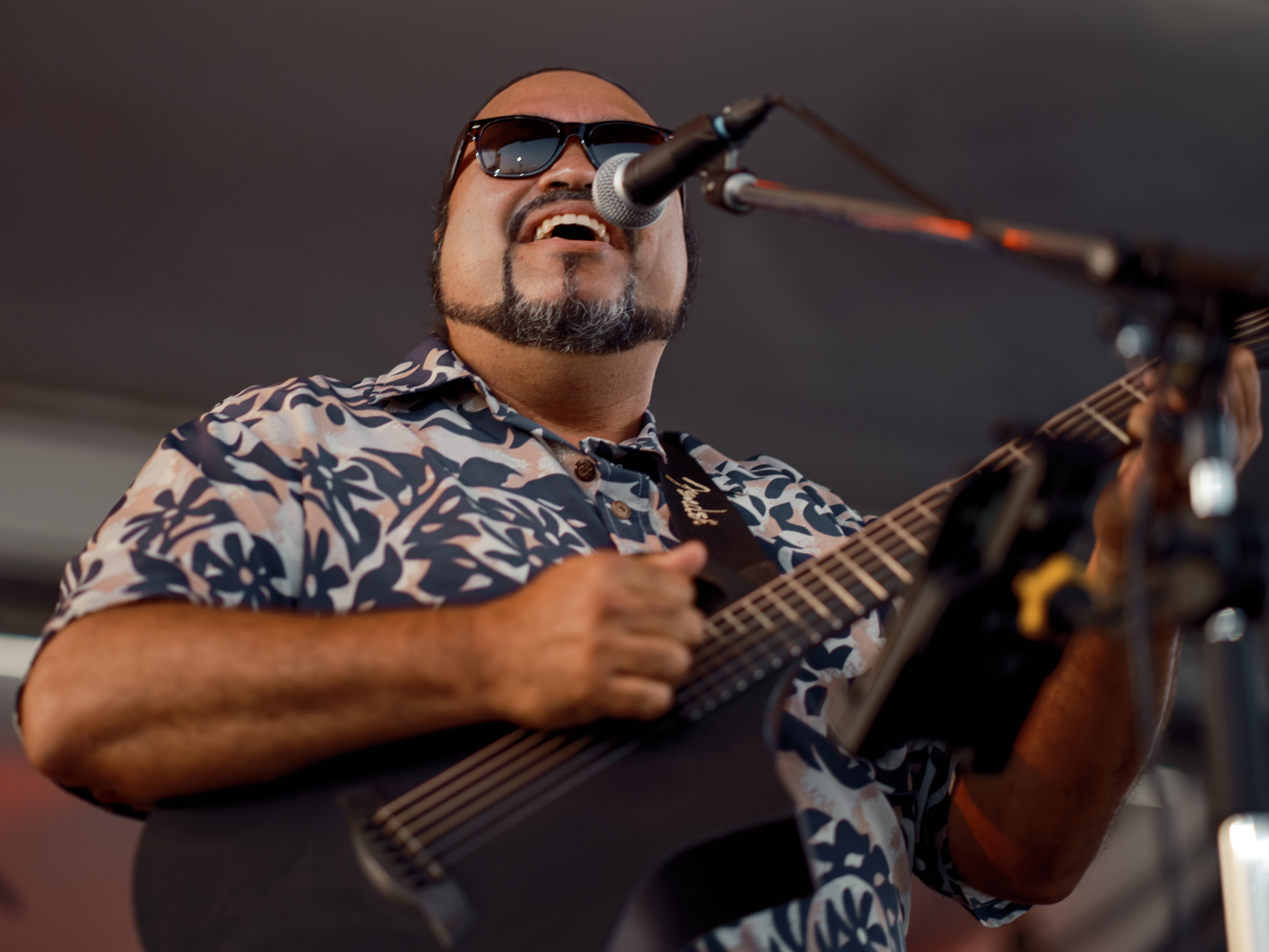 Eric Lee performs at Commander, Fleet Activities Yokosuka as part of Armed Forces Entertainment's Heat Wave Summer Concert Series July 5, 2024 at Berkey Field.