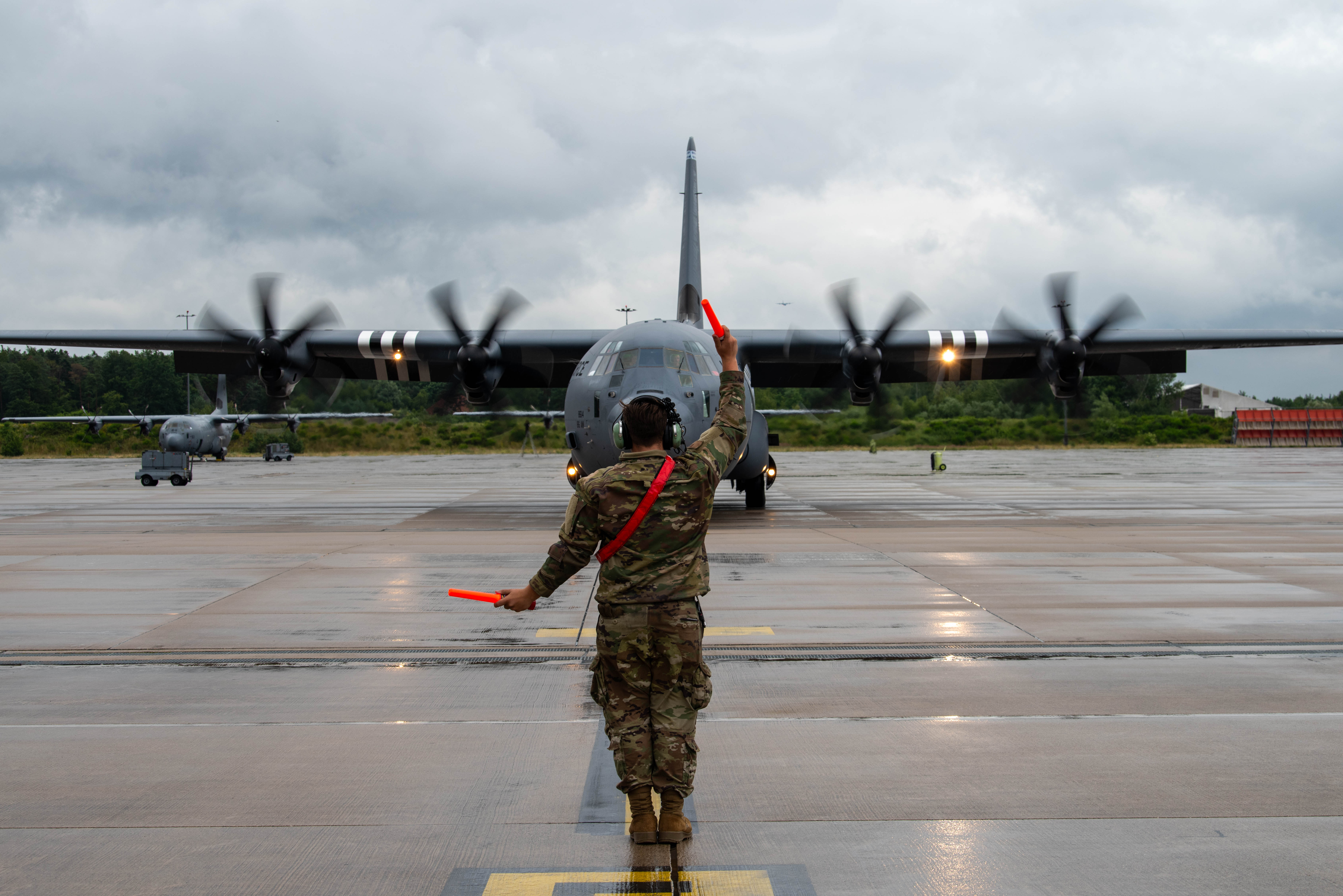U.S. and Canadian C-130J's aircrews project power in Maximum