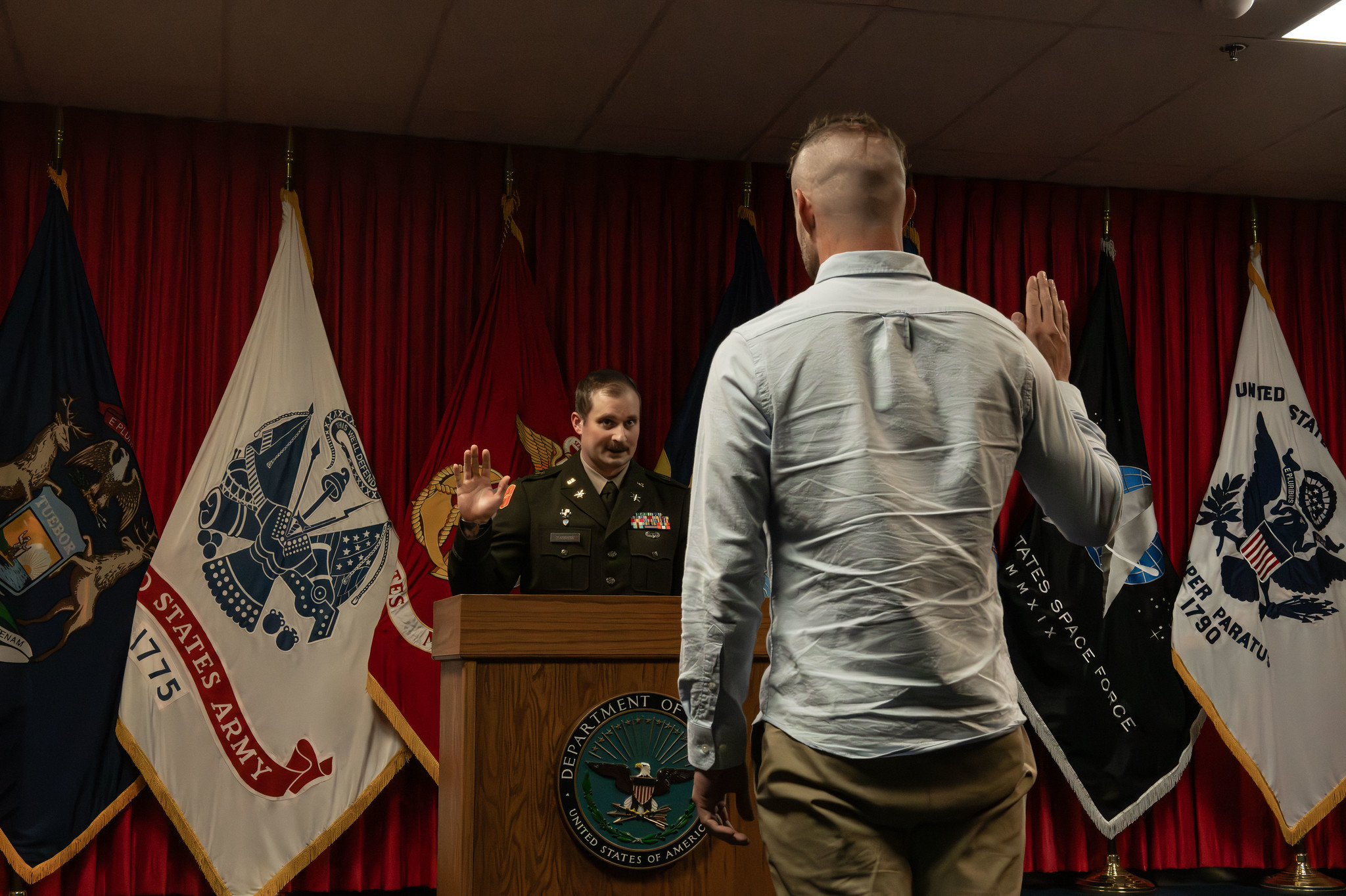 Michigan Cyber Officer Swears Twin Brother in as newest Cyber