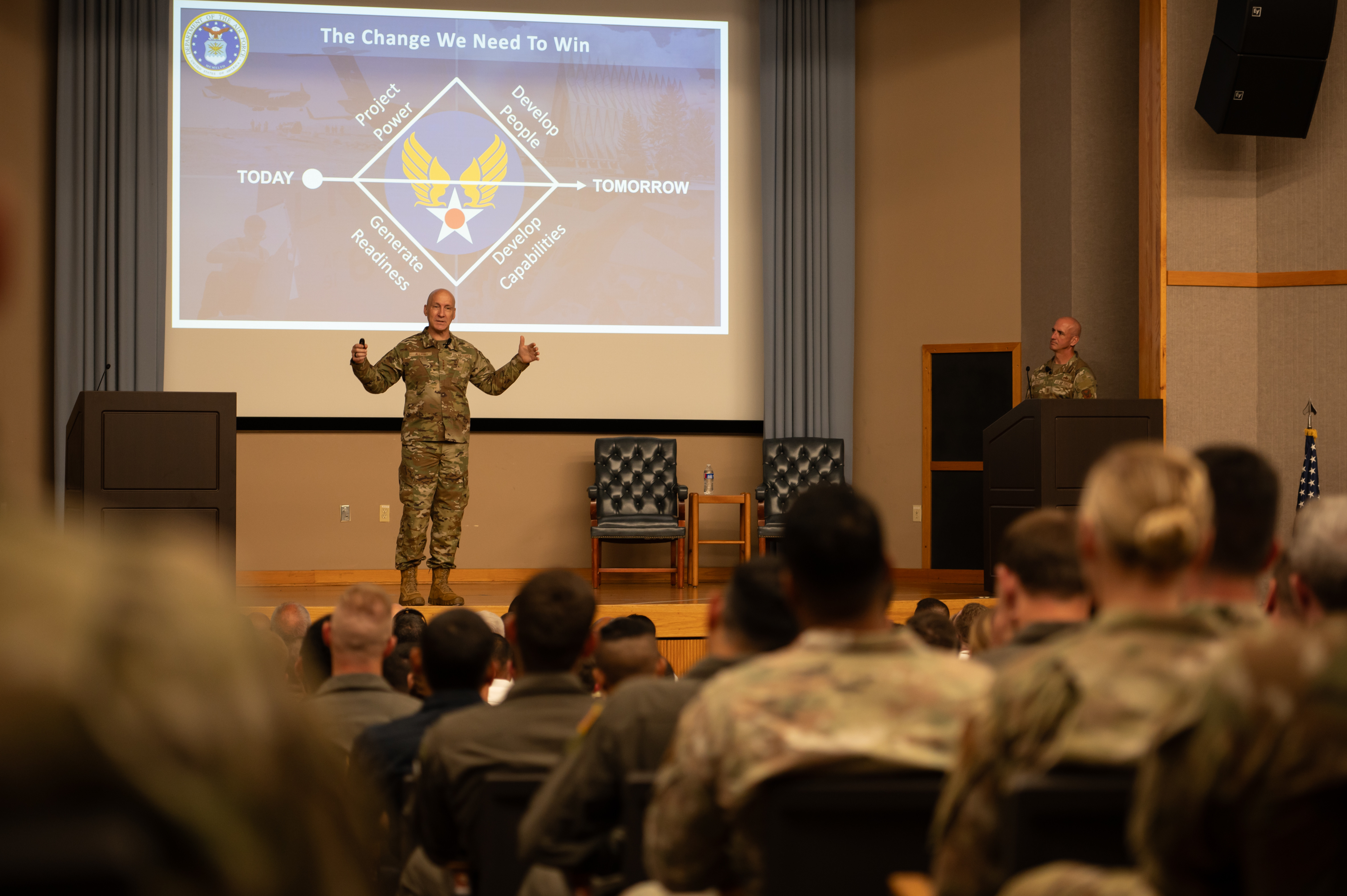 During their tour of Laughlin, participants had the opportunity to engage with a diverse group of personnel, including those from security forces, civil engineering, maintenance, pilot training, key spouses and more.