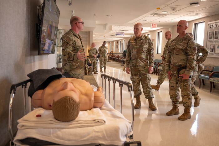 During their tour of Laughlin, participants had the opportunity to engage with a diverse group of personnel, including those from security forces, civil engineering, maintenance, pilot training, key spouses and more.
