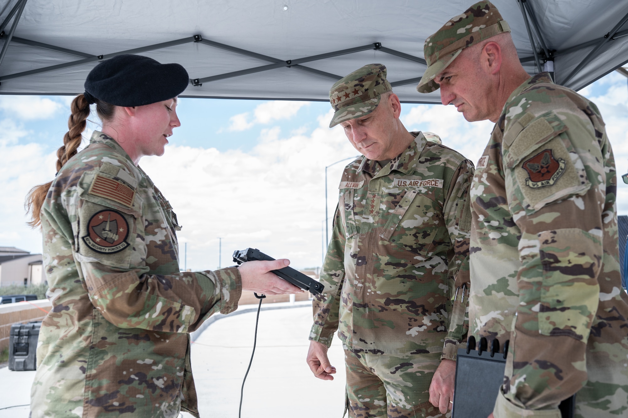 During their tour of Laughlin, participants had the opportunity to engage with a diverse group of personnel, including those from security forces, civil engineering, maintenance, pilot training, key spouses and more.