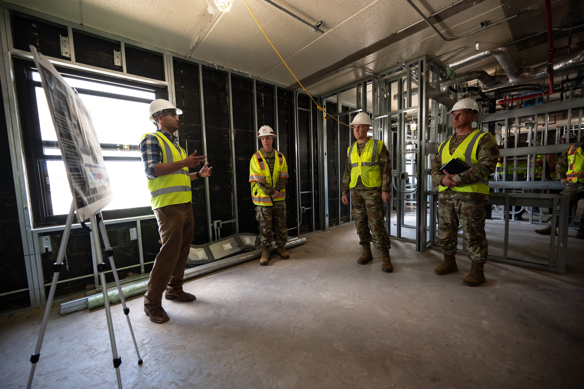 During their tour of Laughlin, participants had the opportunity to engage with a diverse group of personnel, including those from security forces, civil engineering, maintenance, pilot training, key spouses and more.