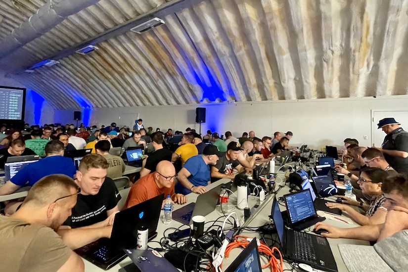 Members of the Pennsylvania Army National Guard’s Cyber Team pose for a photo during Cyber Shield 2024, a comprehensive and highly sophisticated cyber defense exercise held from May 31 to June 14, 2024, in Virginia Beach, Virginia. (Courtesy photo)