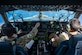 U.S. Air Force Lt. Col Matthew Eggert, 6th Airlift Squadron commander, left, and Maj. Andrew Quallio, 6AS C-17 Globemaster III pilot, right, pilot a U.S. Air Force C-17 Globemaster III alongside USAF, U.S. Navy, Japan Air Self-Defense Force aircraft in a formation over the Pacific Ocean in support of Valiant Shield 2024, June 7, 2024. Exercises such as Valiant Shield allow the Indo-Pacific Command Joint Forces the opportunity to integrate forces from all branches of service and with our allies to conduct precise, lethal, and overwhelming multi-axis, multi-domain effects that demonstrate the strength and versatility of the Joint Force and our commitment to a free and open Indo-Pacific. (U.S. Air Force photo by Senior Airman Keegan Putman)