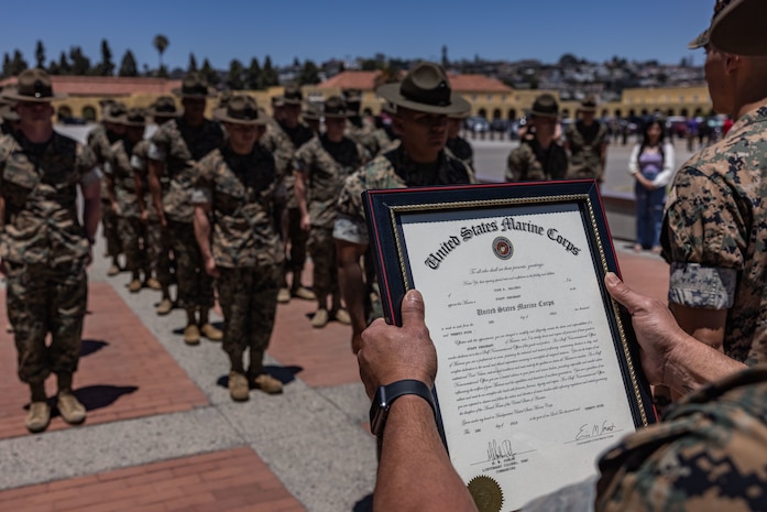 MCRD San Diego Meritorious Promotions – July 2024