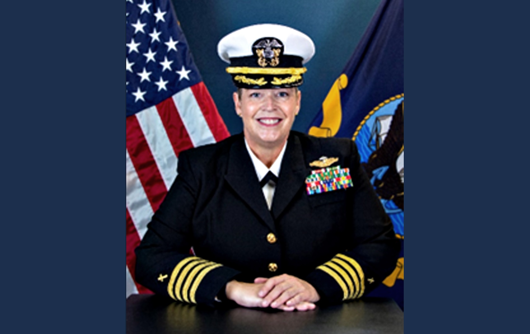 A portrait photo of Capt. Jennifer Bowden, 13th Chaplain of the Coast Guard.