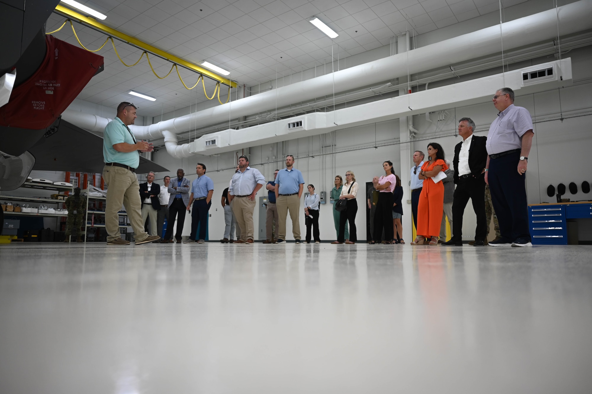 The 33rd Fighter Wing hosted an immersion tour for community leaders from the surrounding areas of Ebbing Air National Guard Base, Arkansas, July 10, 2024.