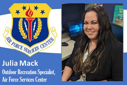 photo of Mack in a graphic that includes the AFSVC shield
