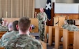 Pennsylvania Adjutant General Maj Gen Mark Schindler speaks at a seminar for Pennsylvania Army National Guard chaplains at Memorial Chapel at Fort Indiantown Gap, Pa., July 2, 2024. Military Chaplains provide motivation, support, spiritual guidance, and help spread faith to all service members. (U.S. Army National Guard photo by Spc. Jessica Barb)