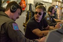 ROMANIA (July 9, 2024) Sailors assigned to Patrol Squadron (VP) 45 conduct flight operations aboard a P-8A Poseidon Aircraft as part of the 28th iteration of the annual exercise Breeze 2024, July 9, 2024. Led by the Bulgarian Navy and scheduled in the Black Sea, Breeze 2024 is focused on anti-submarine warfare, search and rescue, force protection/anti-terrorism operations, maritime interdiction operations and anti-piracy mission areas. (U.S. Navy photo by Mass Communication Specialist 2nd Class Jonathan D. Berlier)