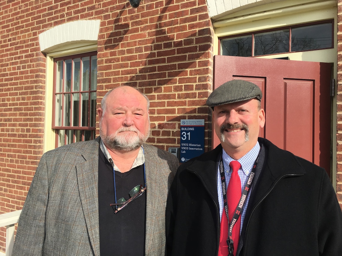 Retired CCG, ADM Thad Allen, USCG (Ret.), visits Atkins Hall.