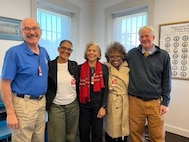 2023 Visit by Joan Collins & Family to USCG Historian's Office